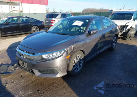 2017 Honda Civic Ex из США, поврежденный, VIN 2HGFC2F78HH521882